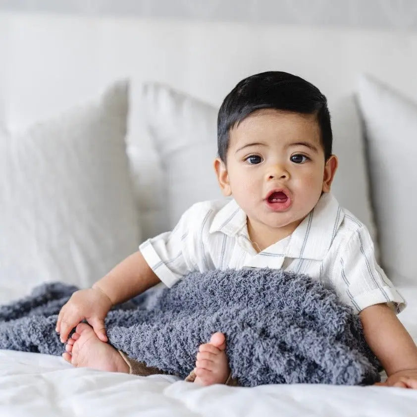 Ribbed Bamboni Mini Blankets Soft Baby Blanket by Saranoni Saranoni Everetts Place Boutique