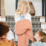 Ribbed Bamboni Receiving Blanket Soft Cozy Baby Blanket Saranoni Everetts Place Boutique