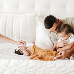 Ribbed Bamboni Receiving Blanket Soft Cozy Baby Blanket Saranoni Everetts Place Boutique