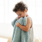 Ribbed Bamboni Receiving Blanket Soft Cozy Baby Blanket Saranoni Everetts Place Boutique