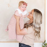 Ribbed Bamboni Receiving Blanket Soft Cozy Baby Blanket Saranoni Everetts Place Boutique