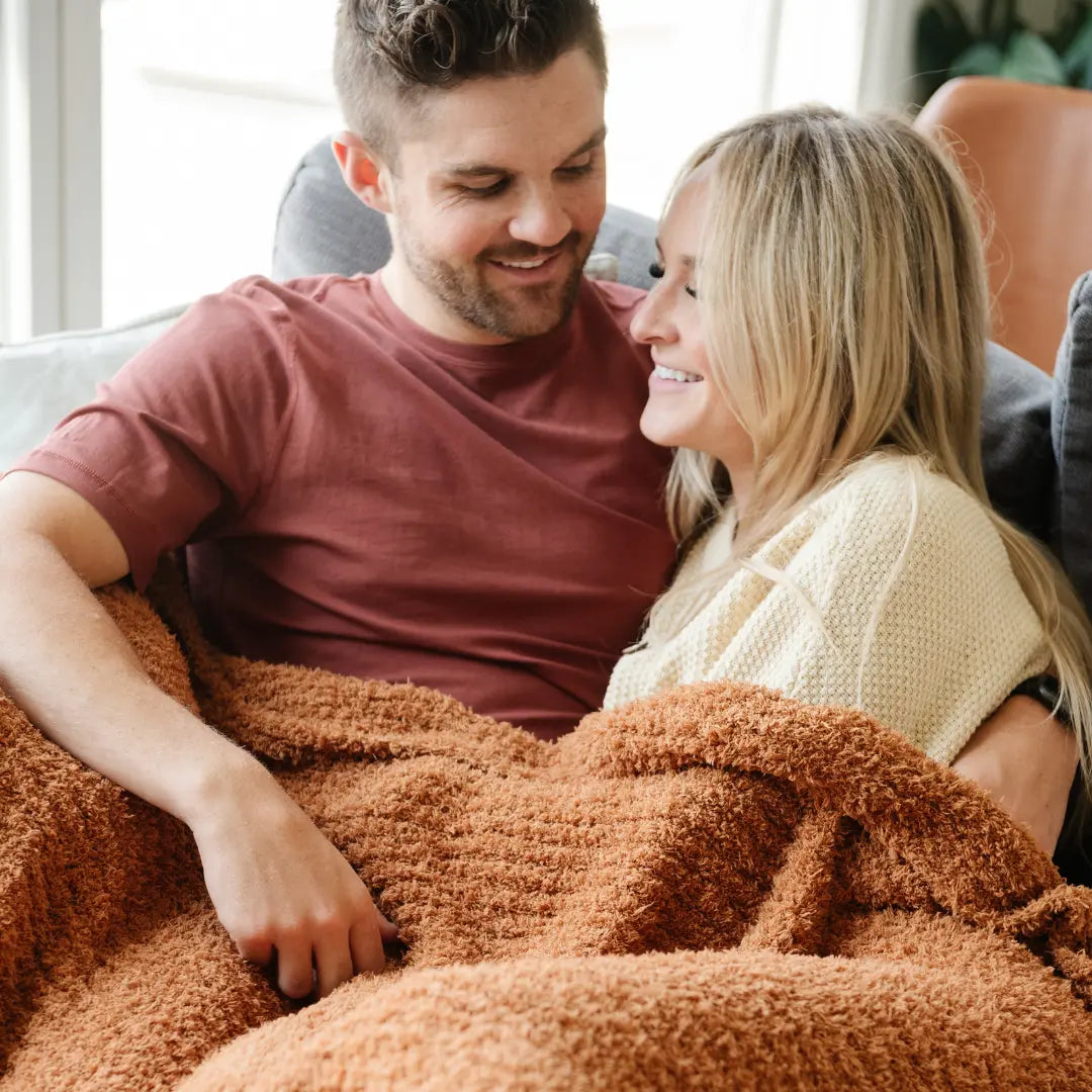 Ribbed Bamboni Throw Blankets Soft Cozy Luxury Premium Saranoni Everetts Place Boutique