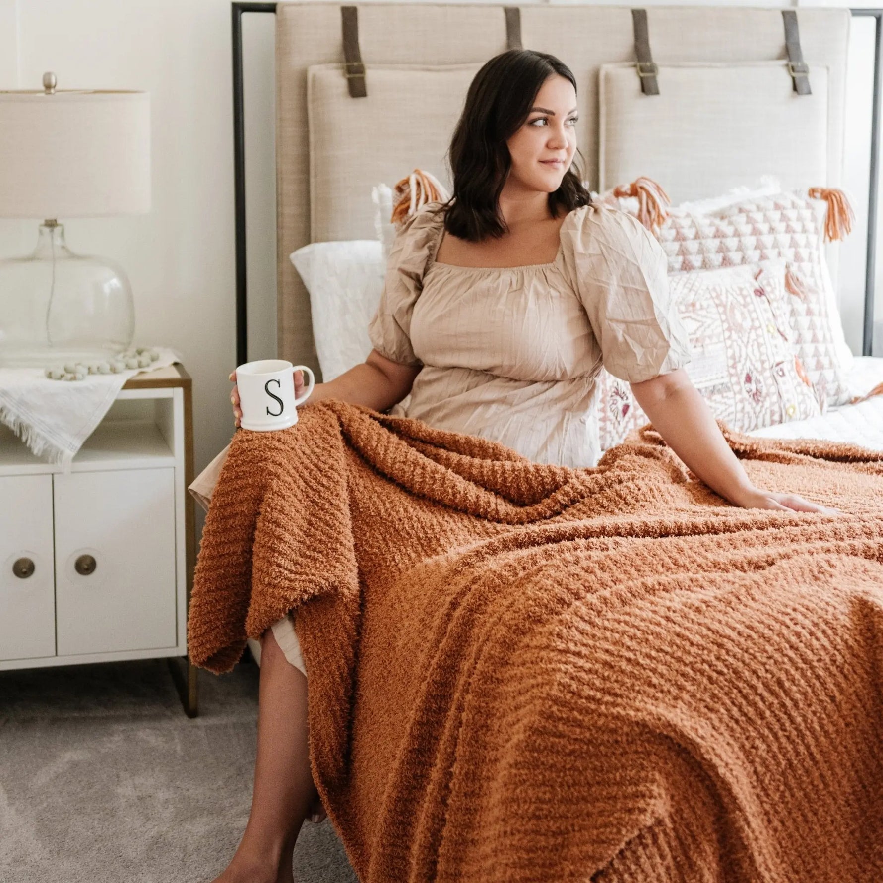 Ribbed Bamboni XL Blankets Breathable Cozy Comfort Saranoni Saranoni Everetts Place Boutique 169.00