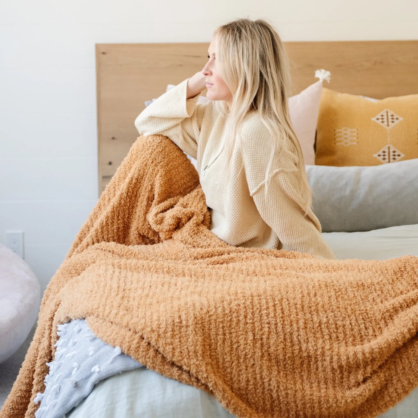 Ribbed Bamboni XL Blankets Breathable Cozy Comfort Saranoni Saranoni Everetts Place Boutique