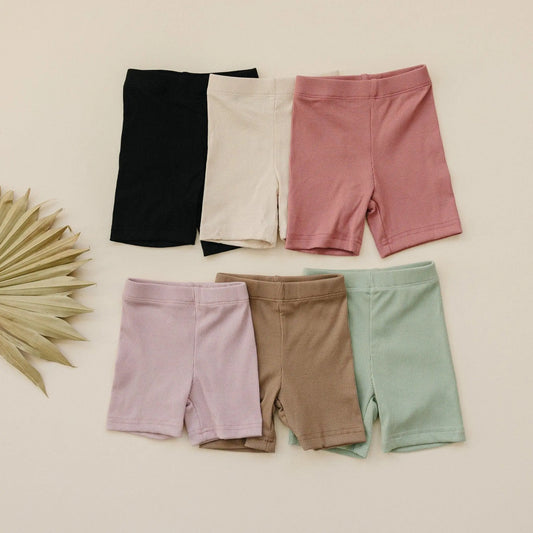 Ribbed Bamboo Bike Shorts for Babies and Toddlers Everyday Little Joy Co. Everetts Place: Online Boutique