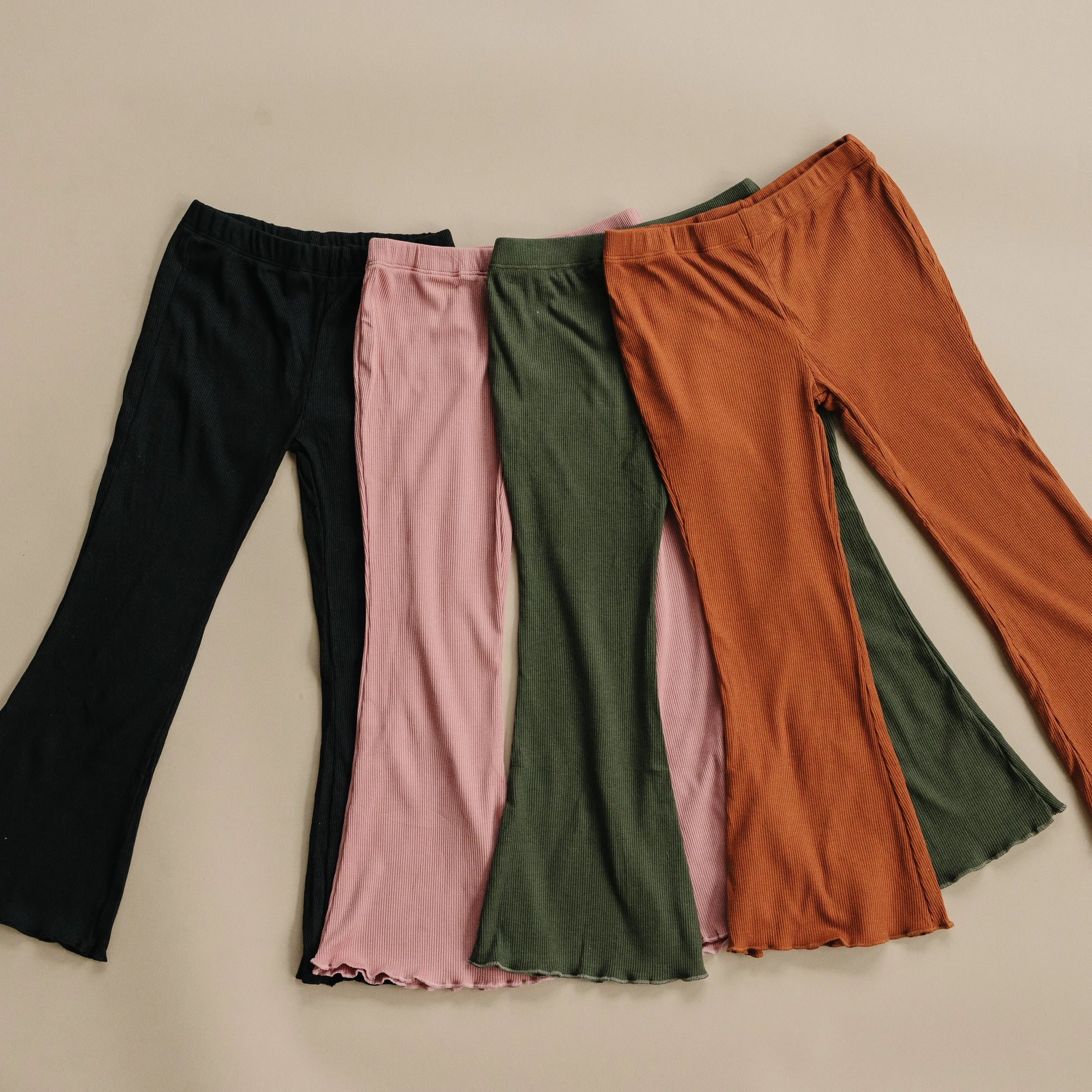Ribbed Bamboo Flared Leggings For Babies 6 To 12 Months Little Joy Co. Everetts Place: Online Boutique