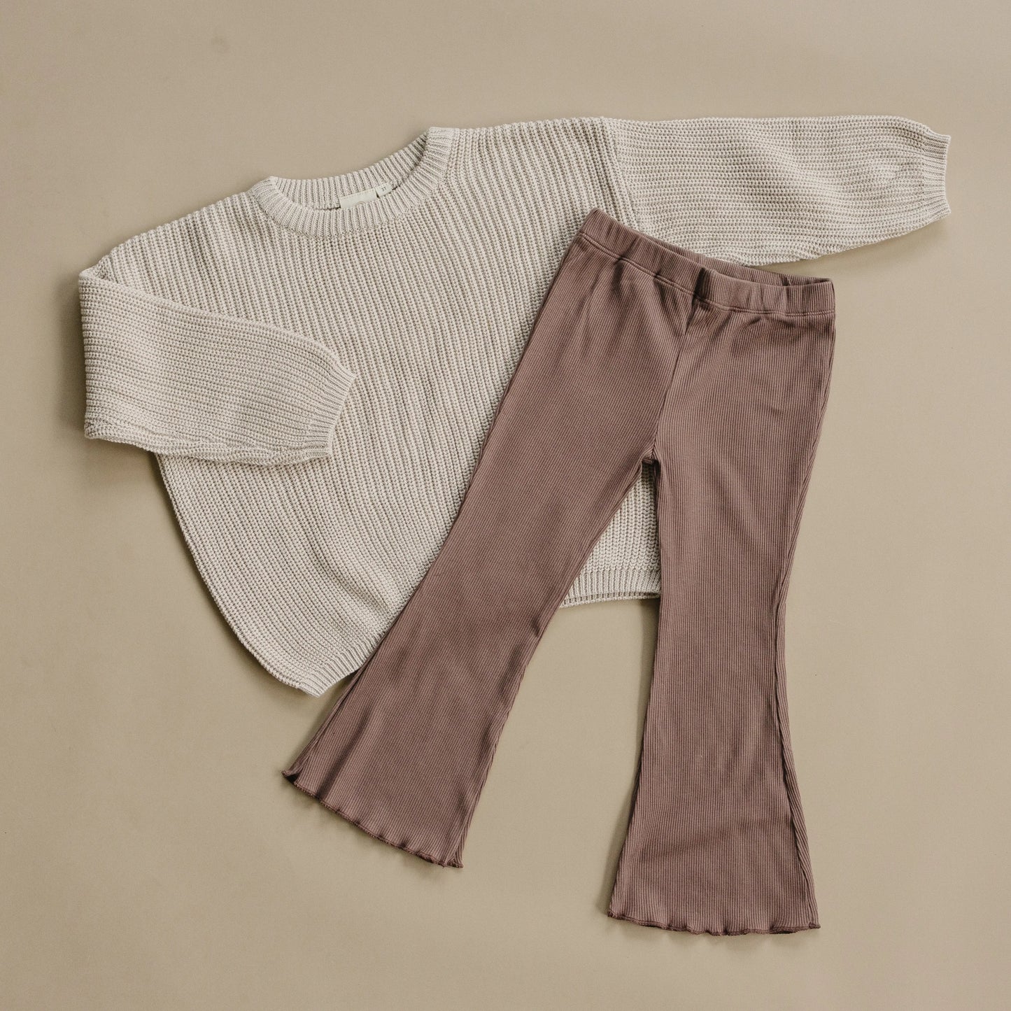 Ribbed Bamboo Flared Leggings For Babies 6 To 12 Months Little Joy Co. Everetts Place: Online Boutique