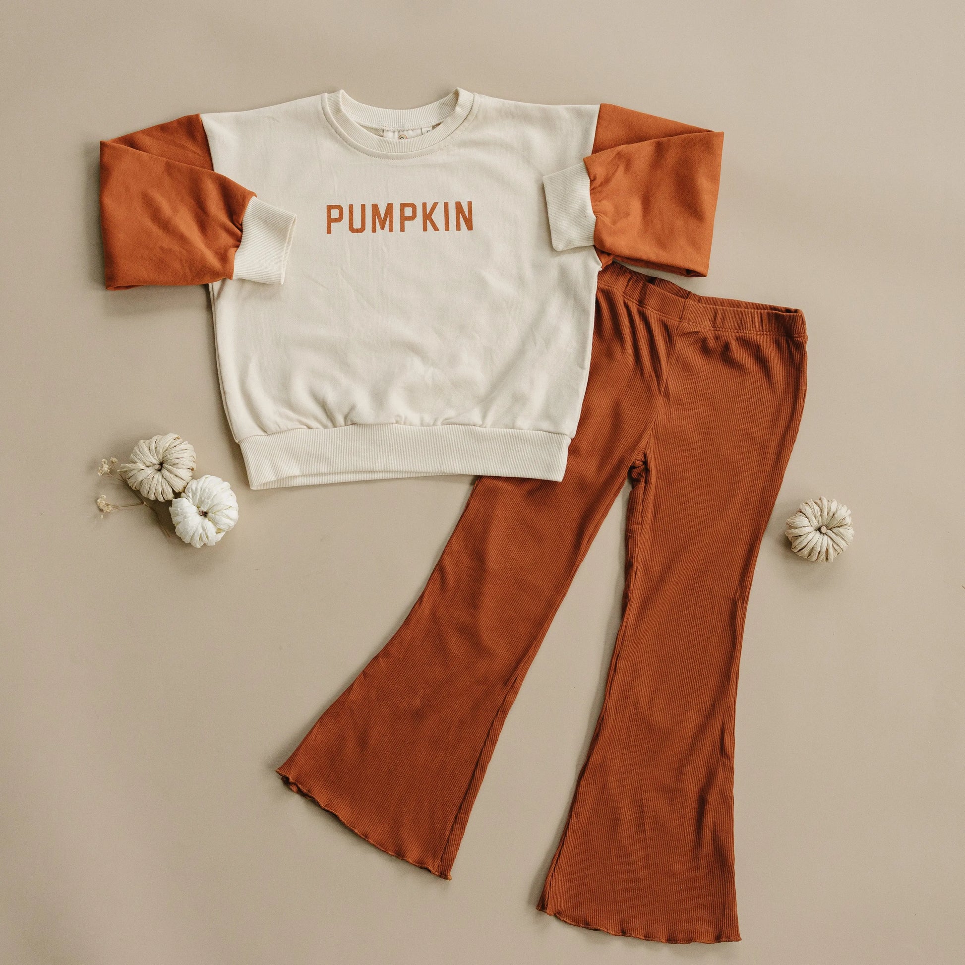 Ribbed Bamboo Flared Leggings For Babies 6 To 12 Months Little Joy Co. Everetts Place: Online Boutique