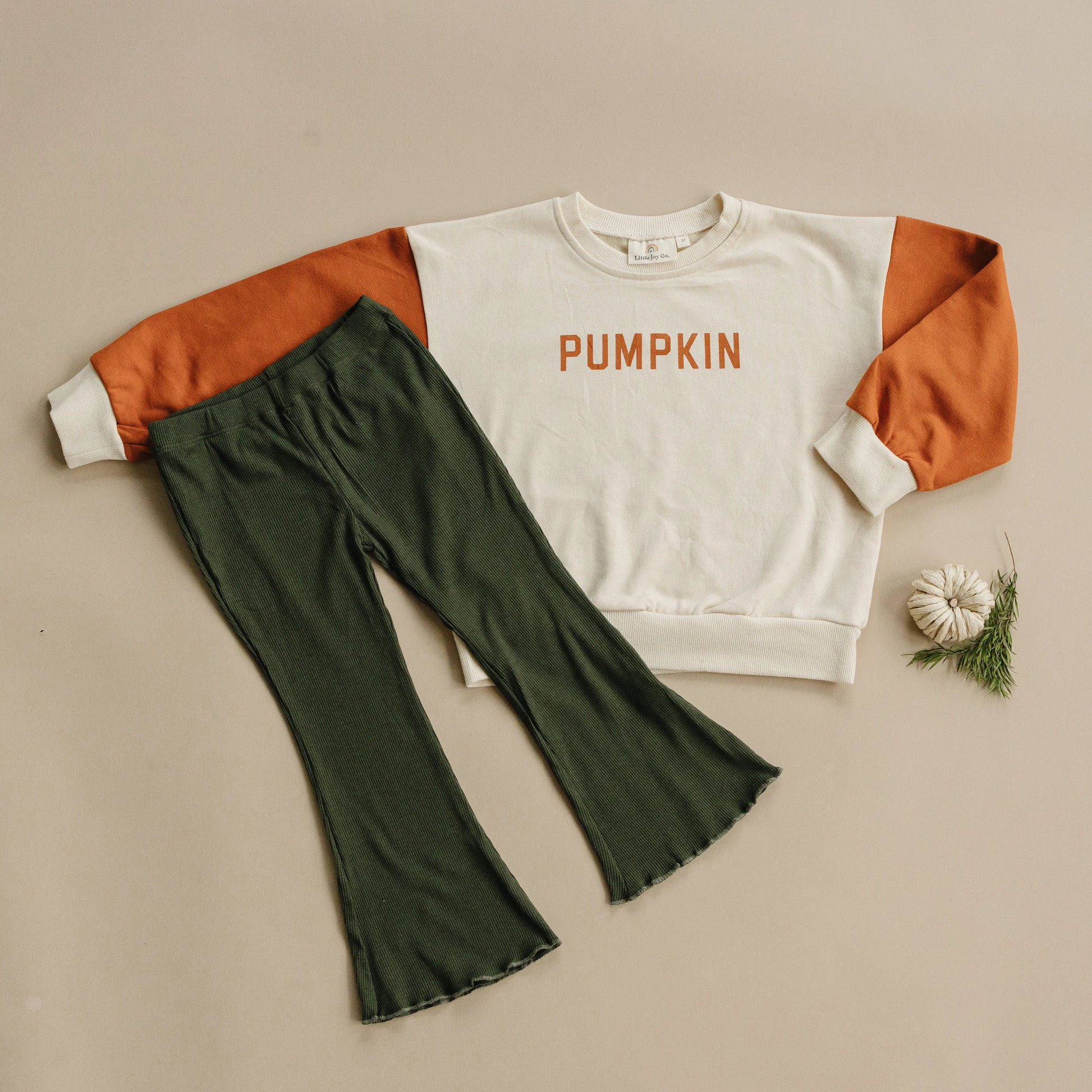 Ribbed Bamboo Flared Leggings For Babies 6 To 12 Months Little Joy Co. Everetts Place: Online Boutique