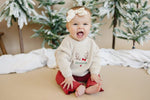 Little Joy Co. Ribbed Cotton Flared Leggings - Red Valentine's Coordinating - Everetts Place Boutique - 