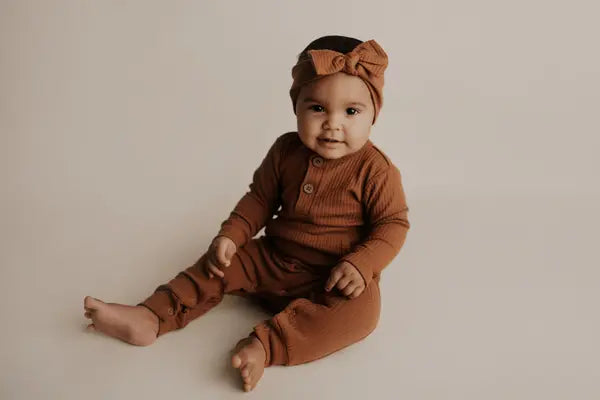 Three Little Tots Ribbed Knot Headband - 