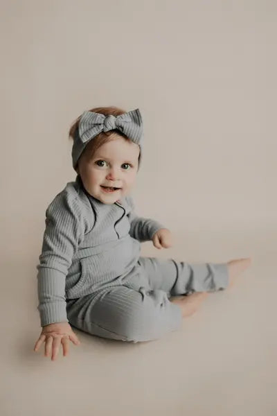 Three Little Tots Ribbed Knot Headband - 