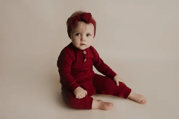Three Little Tots Ribbed Knot Headband - 