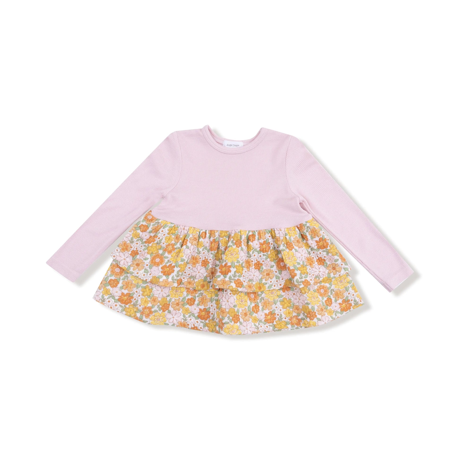 Ribbed Long Sleeve Top And Peplum Legging Set For Girls Angel Dear Everetts Place: Online Boutique
