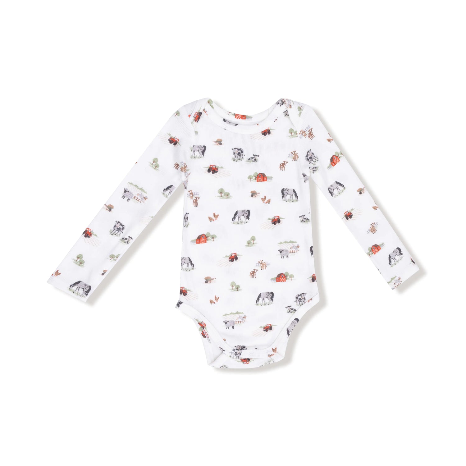 Angel Dear Ribbed Modal Long Sleeve Lap Shoulder Baby Bodysuit - Apparel & Accessories > Clothing > Baby & Toddler Clothing > Baby One-Pieces 147