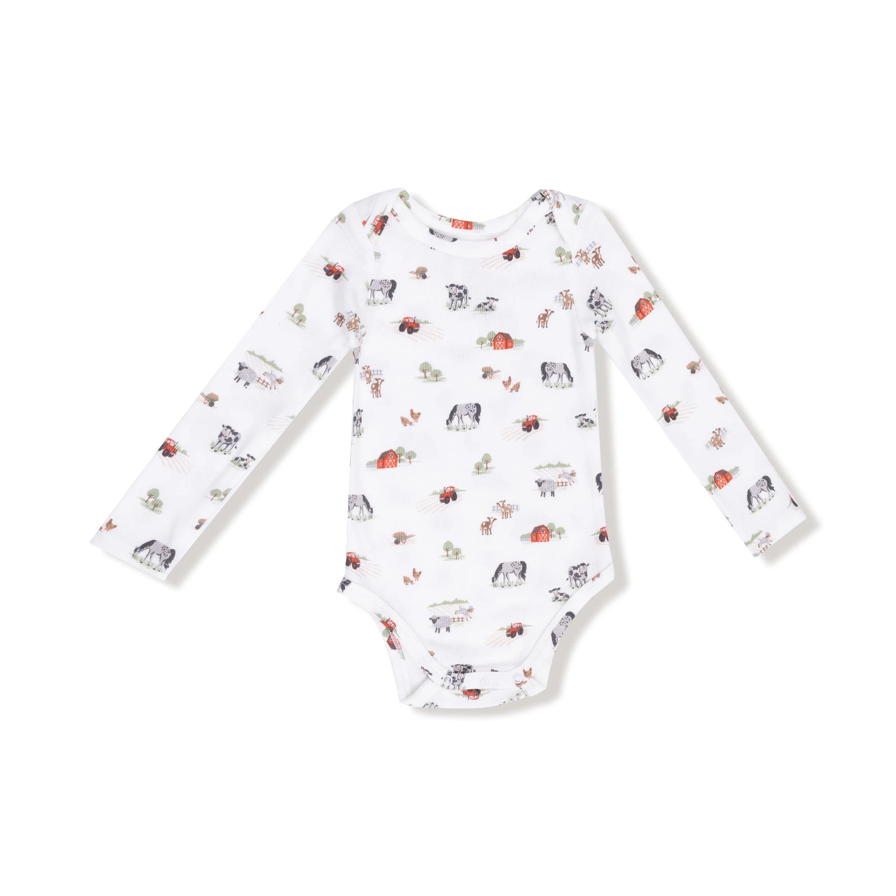 Angel Dear Ribbed Modal Long Sleeve Lap Shoulder Baby Bodysuit - Apparel & Accessories > Clothing > Baby & Toddler Clothing > Baby One-Pieces 147