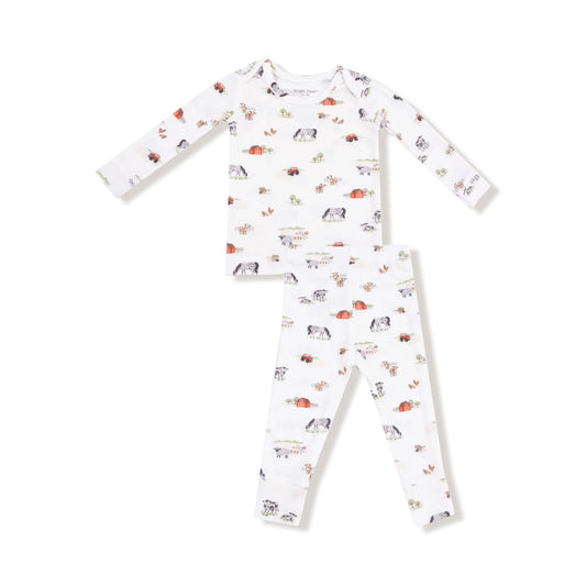 Ribbed Modal Long Sleeve Loungewear Set For Kids Cozy Nights Angel Dear Everetts Place: Online Boutique