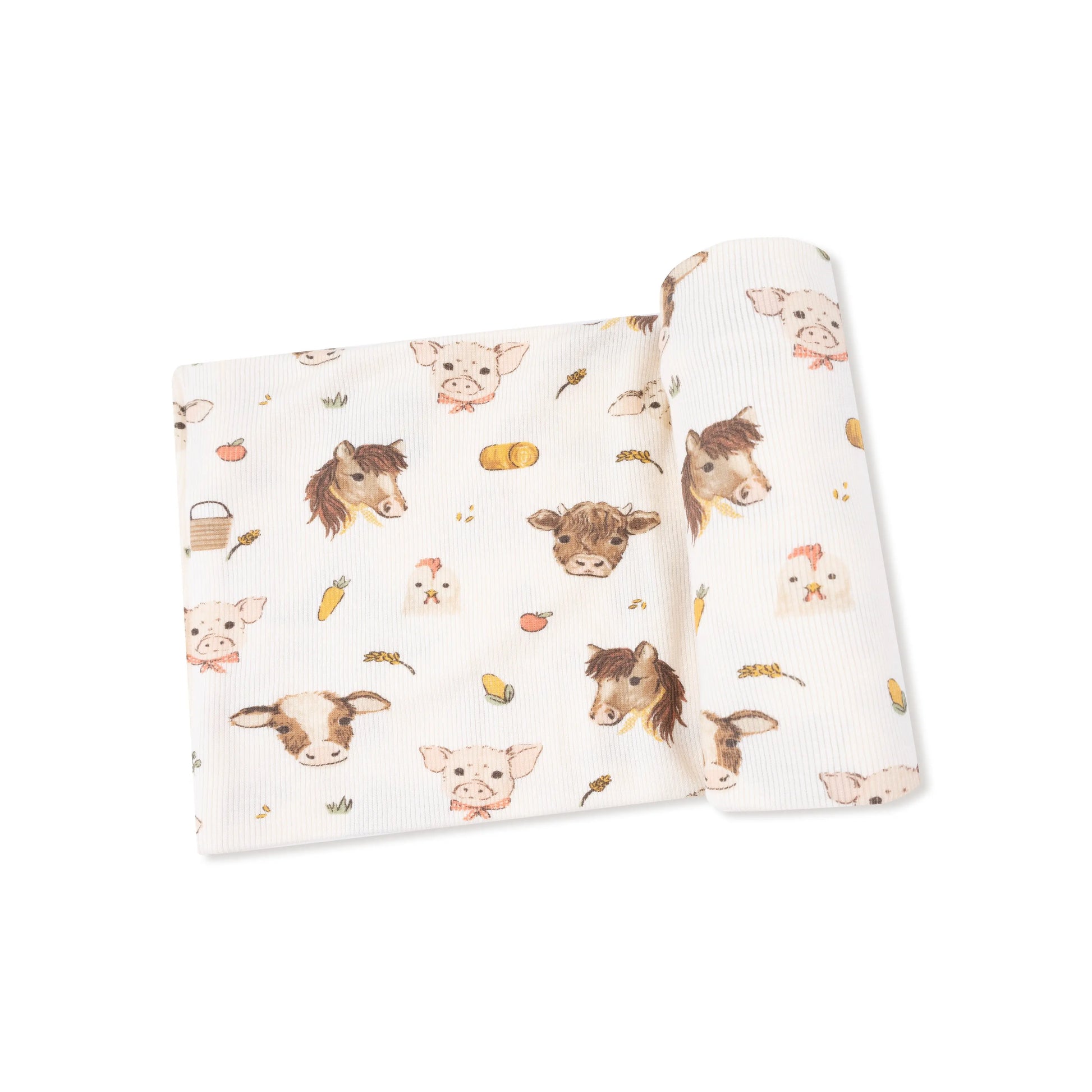 Ribbed Modal Swaddle Blanket 45x45 Inches Baby Wrap Angel Dear Everetts Place: Online Boutique
