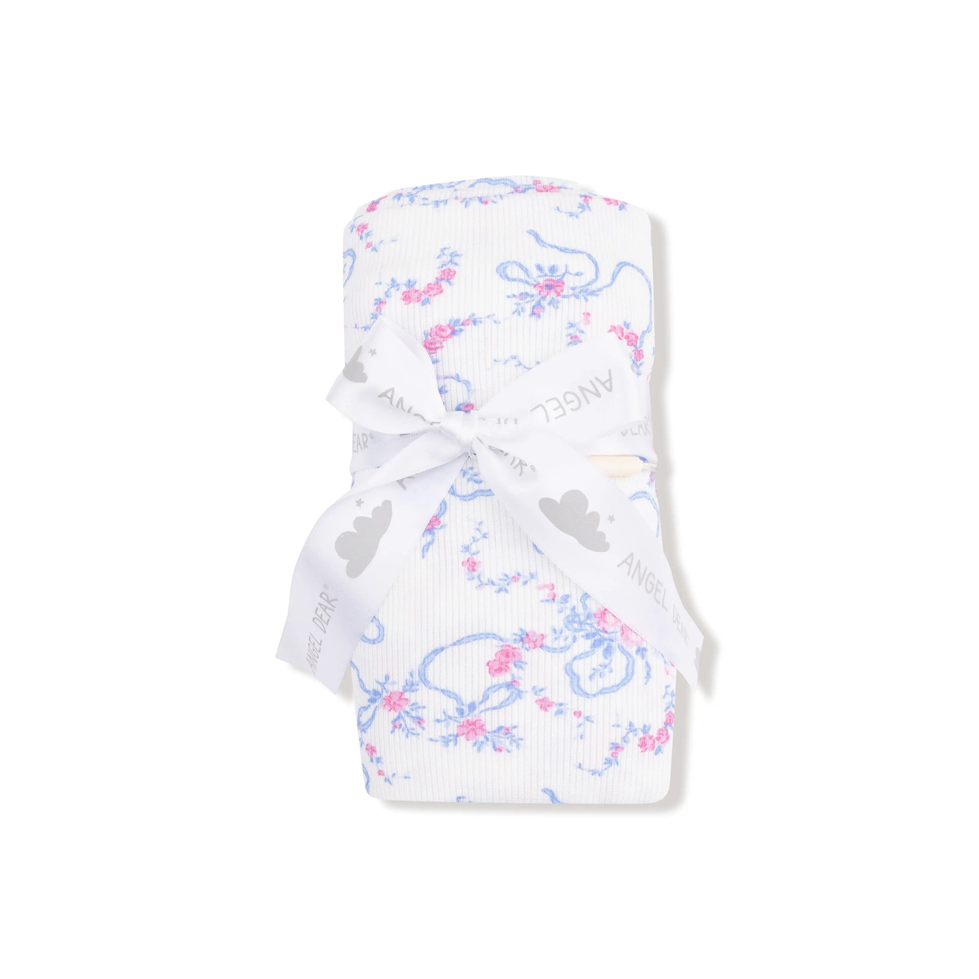 Ribbed Modal Swaddle Blanket 45x45 Inches For Baby Angel Dear Everetts Place: Online Boutique