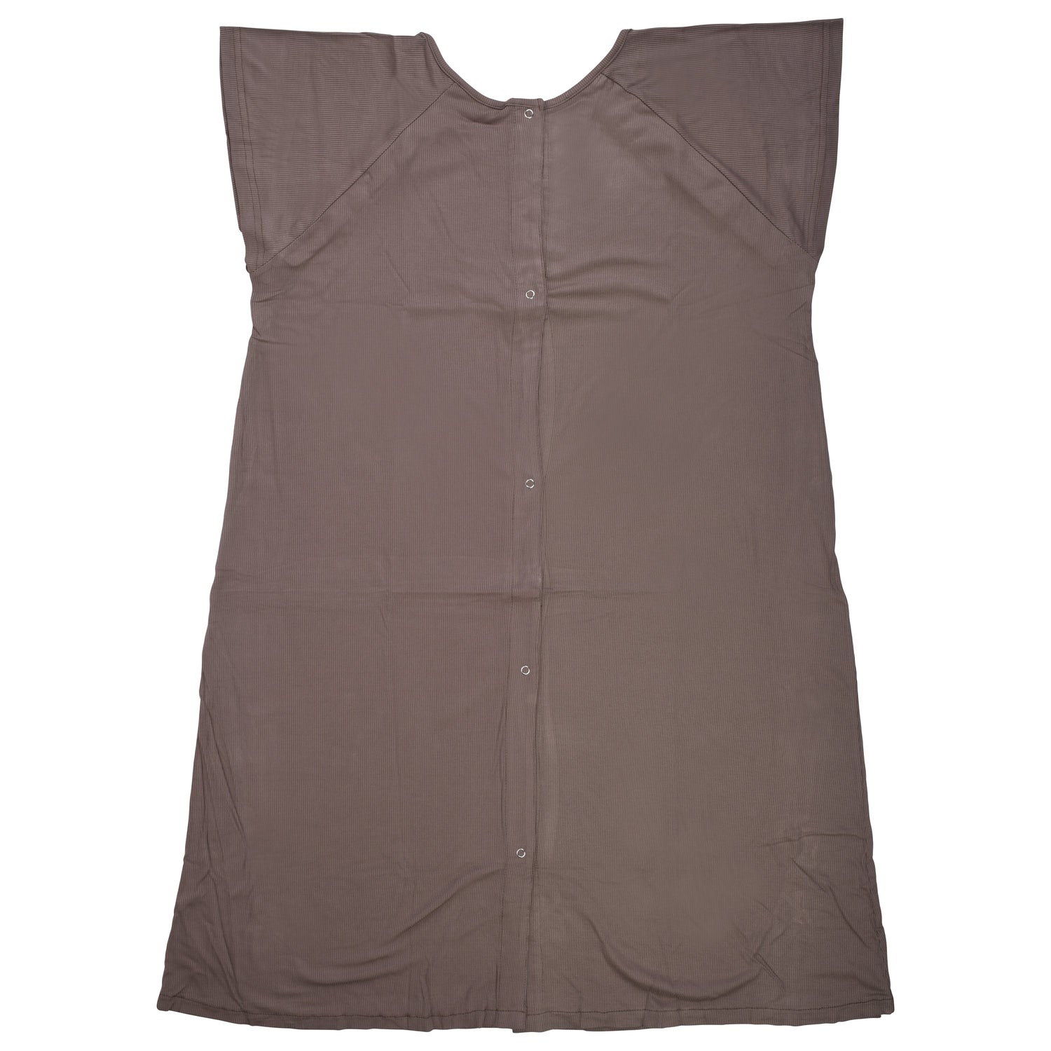 Ribbed Cocoa Brown Mommy Labor and Delivery Nursing Hospital Gown