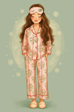 Dreamlet Ribbon & Holly (Women's Long Sleeve PJ) - 