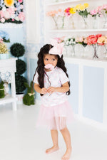 Mila & Rose ® Ribbons And Roses Tutu Shorts For Girls High Waisted - Everetts Place Boutique - 