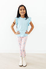 Mila & Rose Ribbons & Rodeos organic baby leggings.