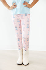 Mila & Rose Ribbons & Rodeos patterned baby leggings