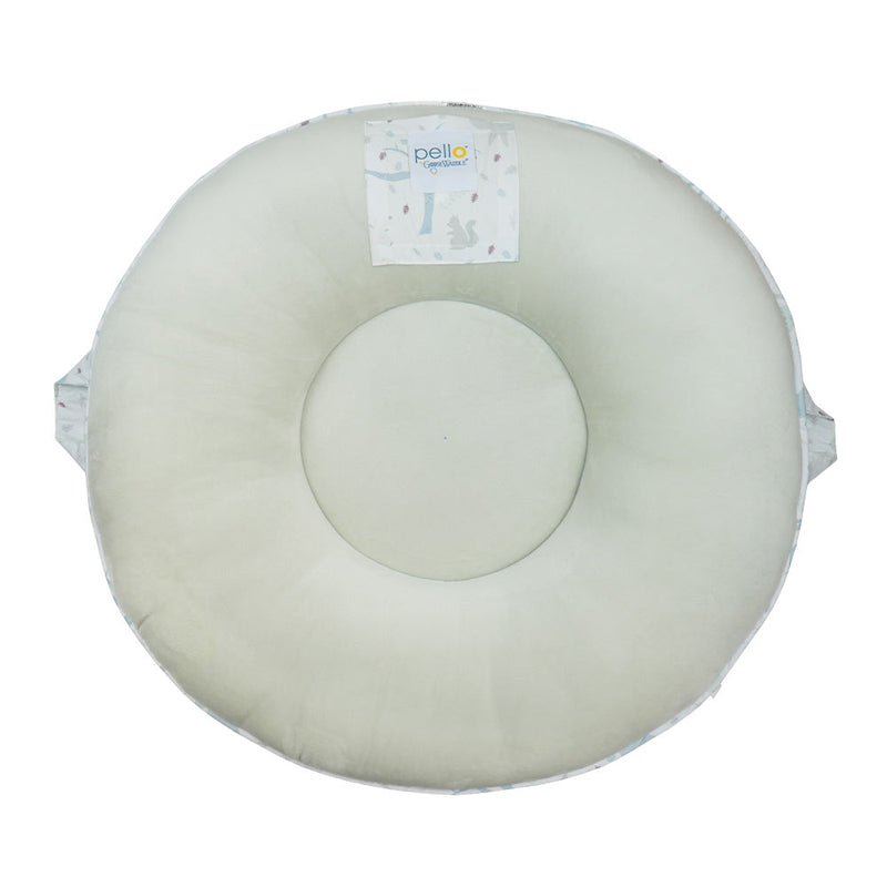 Riley Jr. Silver Floor Cushion Goosewaddle® | Newborn Baby Blankets Toys Teethers Bibs & More