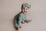 Three Little Tots Robbins Egg Baby Ribbed Playsuit with pockets - 