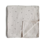 Mushie Organic Cotton Muslin Swaddle Blanket for Baby Cuddling and Nursing - Baby & Toddler > Swaddling & Receiving Blankets Swaddle