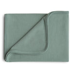 Mushie Ribbed Baby Blanket Made From Soft Organic Cotton - Baby & Toddler > Swaddling & Receiving Blankets > Receiving Blankets Blanket
