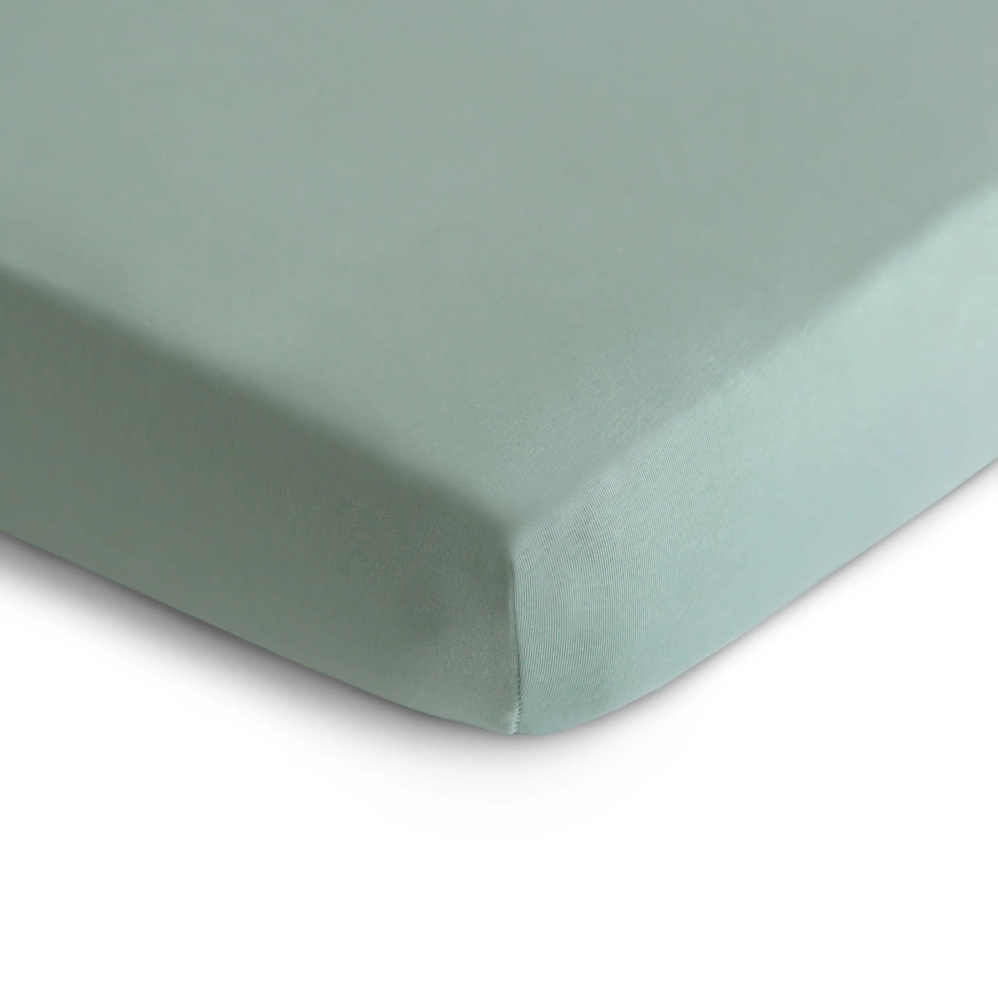 Stretchy Organic Cotton Crib Sheet Soft Breathable Pre-Washed with Elastic Edges Mushie