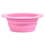 Three Little Tots Rose Collapsible Bowl for Travel or Home - 