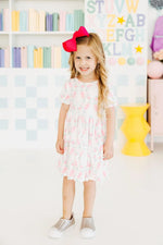 Mila & Rose ® Rosie Posie Short Sleeve Pocket Twirl Dress For Girls - Apparel & Accessories > Clothing > Dresses Twirl Pocket Dress S/S