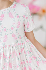 Mila & Rose ® Rosie Posie Short Sleeve Pocket Twirl Dress For Girls - Apparel & Accessories > Clothing > Dresses Twirl Pocket Dress S/S
