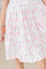 Mila & Rose ® Rosie Posie Short Sleeve Pocket Twirl Dress For Girls - Apparel & Accessories > Clothing > Dresses Twirl Pocket Dress S/S