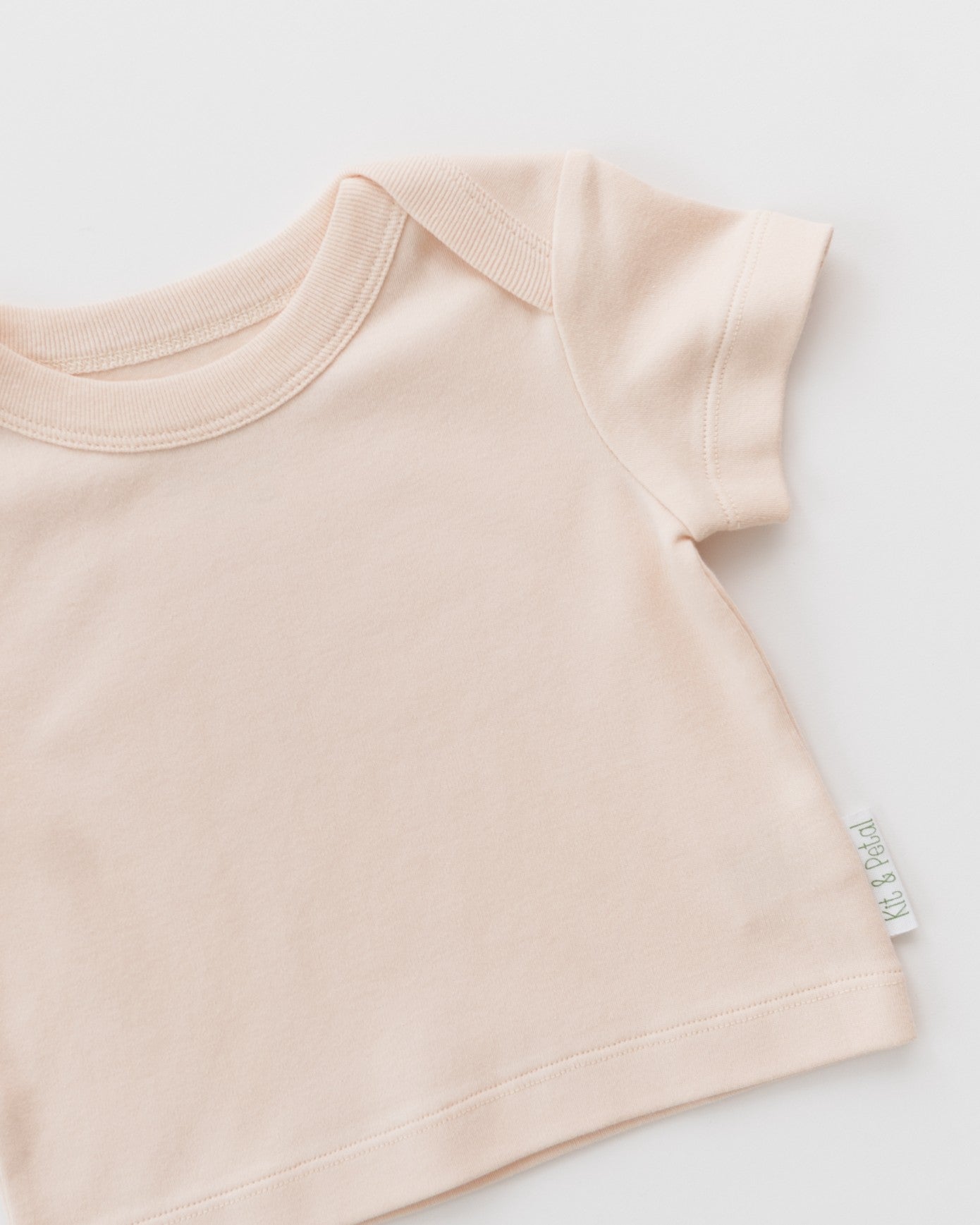 Short Sleeve Shirt in Rosy Peach by Kit & Petal (view 2 of 2)