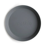 Mushie Round Dinnerware Plates BPA Free Plastic Set Dishwasher Microwave Safe - Home & Garden > Kitchen & Dining > Tableware > Dinnerware > Plates Dinnerware