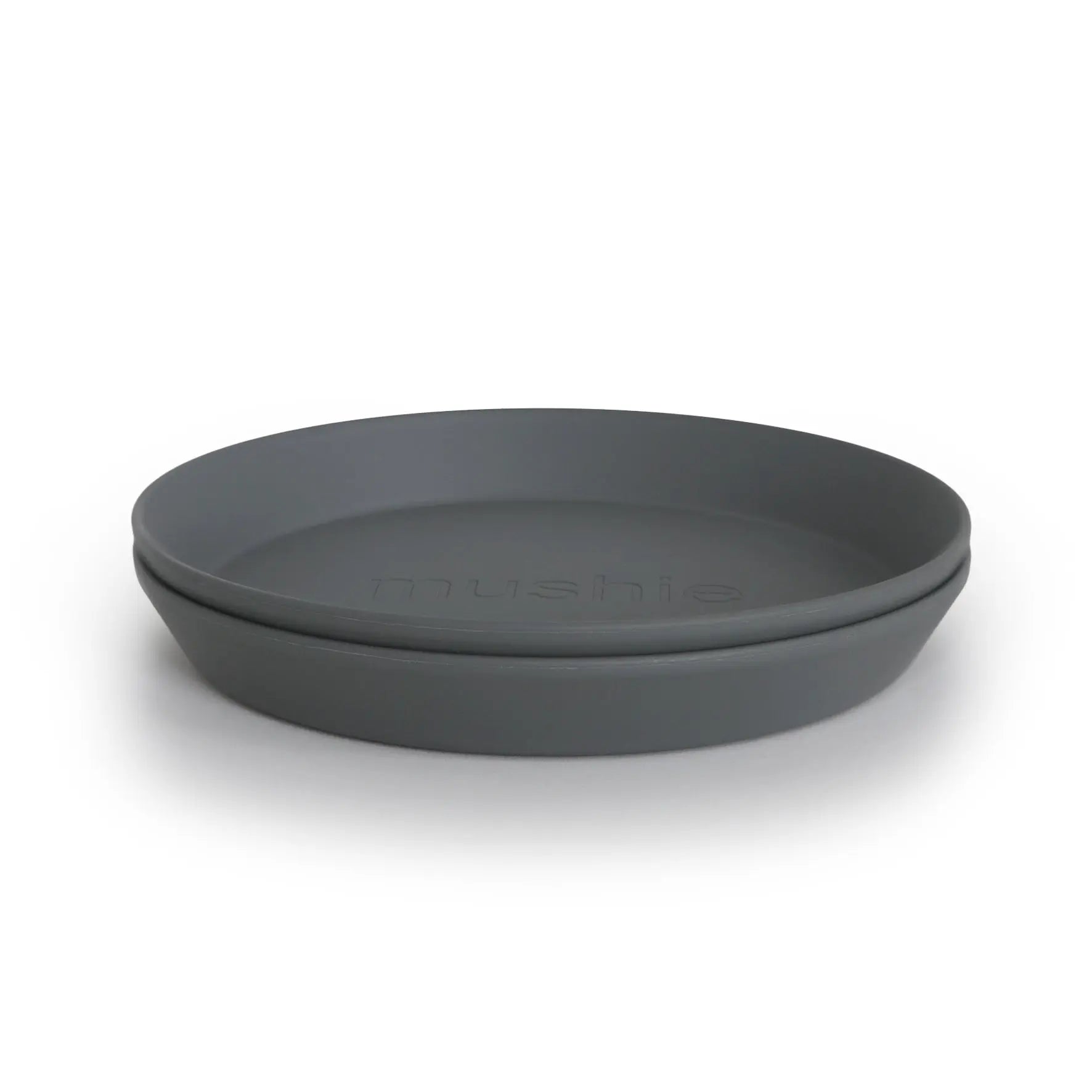 Mushie Round Dinnerware Plates BPA Free Plastic Set Dishwasher Microwave Safe - Home & Garden > Kitchen & Dining > Tableware > Dinnerware > Plates Dinnerware
