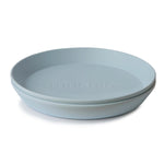 Mushie Round Dinnerware Plates BPA Free Plastic Set Dishwasher Microwave Safe - Home & Garden > Kitchen & Dining > Tableware > Dinnerware > Plates Dinnerware