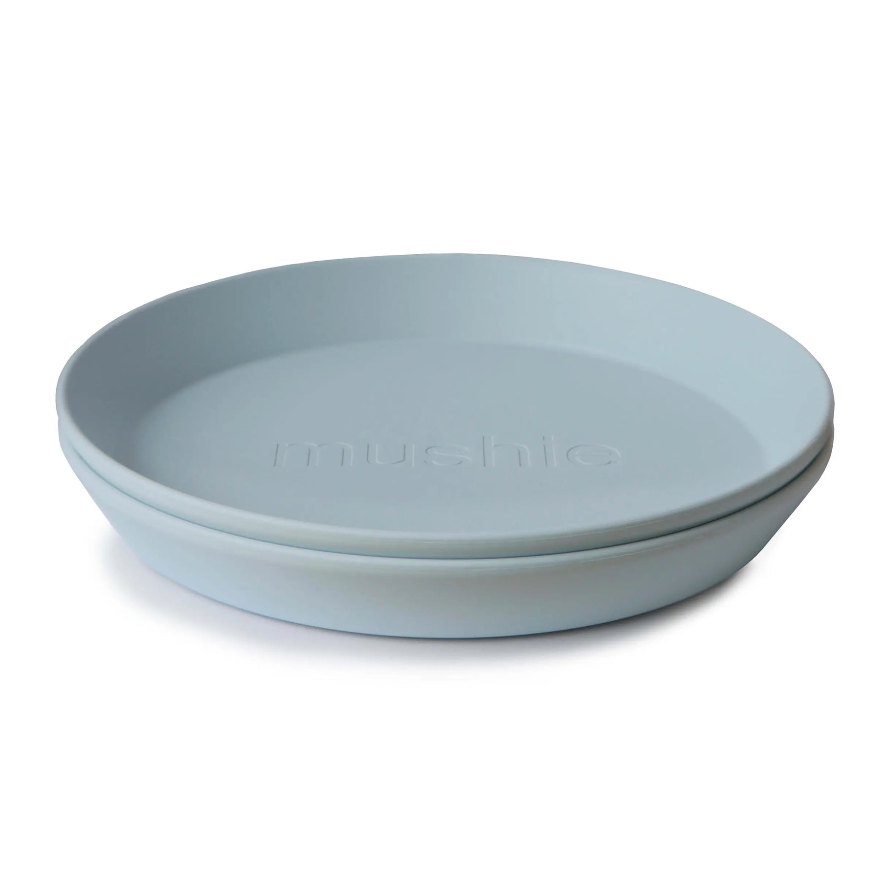 Mushie Round Dinnerware Plates BPA Free Plastic Set Dishwasher Microwave Safe - Home & Garden > Kitchen & Dining > Tableware > Dinnerware > Plates Dinnerware