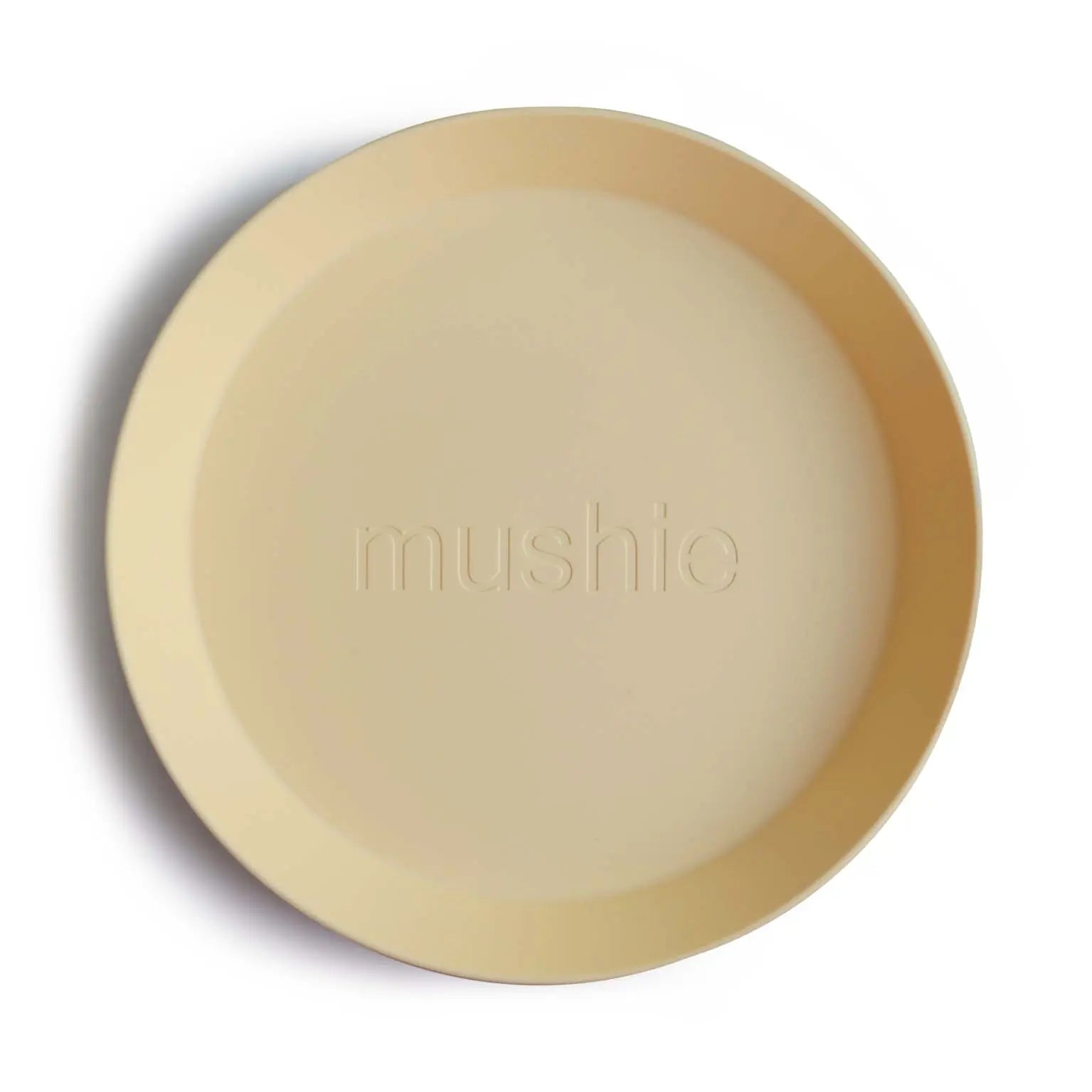 Mushie Round Dinnerware Plates BPA Free Plastic Set Dishwasher Microwave Safe - Home & Garden > Kitchen & Dining > Tableware > Dinnerware > Plates Dinnerware