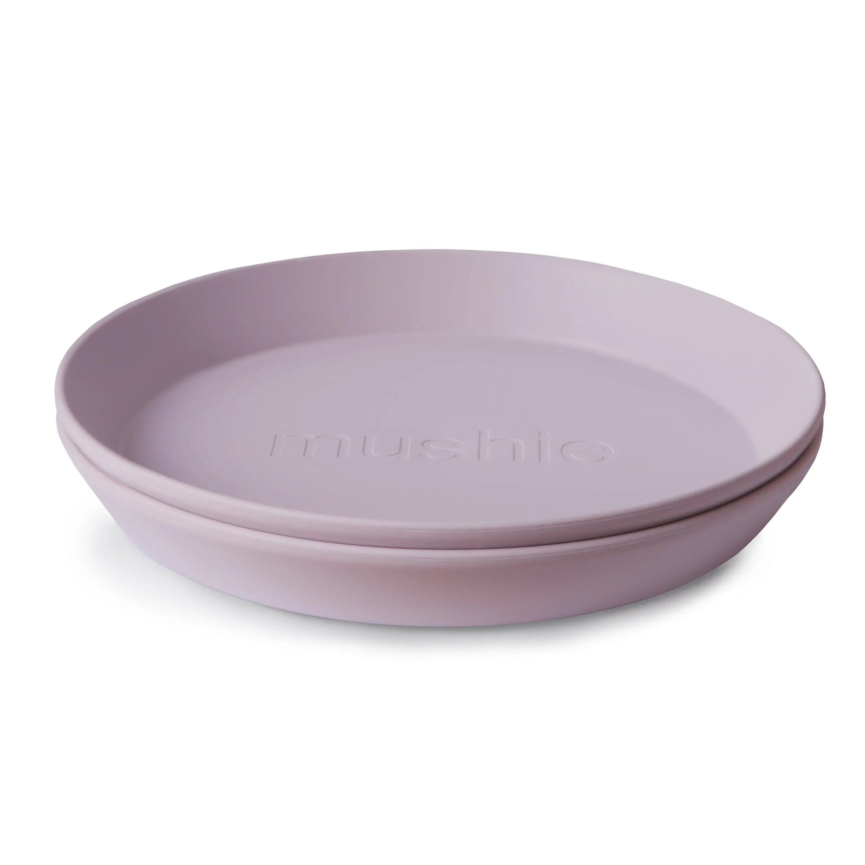 Mushie Round Dinnerware Plates BPA Free Plastic Set Dishwasher Microwave Safe - Home & Garden > Kitchen & Dining > Tableware > Dinnerware > Plates Dinnerware