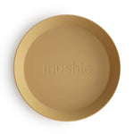 Mushie Round Dinnerware Plates BPA Free Plastic Set Dishwasher Microwave Safe - Home & Garden > Kitchen & Dining > Tableware > Dinnerware > Plates Dinnerware