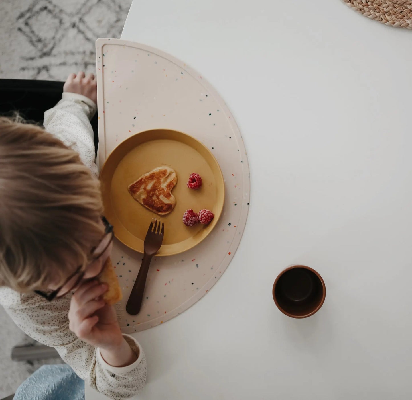 Round Dinnerware Plates BPA Free Plastic Set Dishwasher Microwave Safe Mushie Everetts Place: Online Boutique