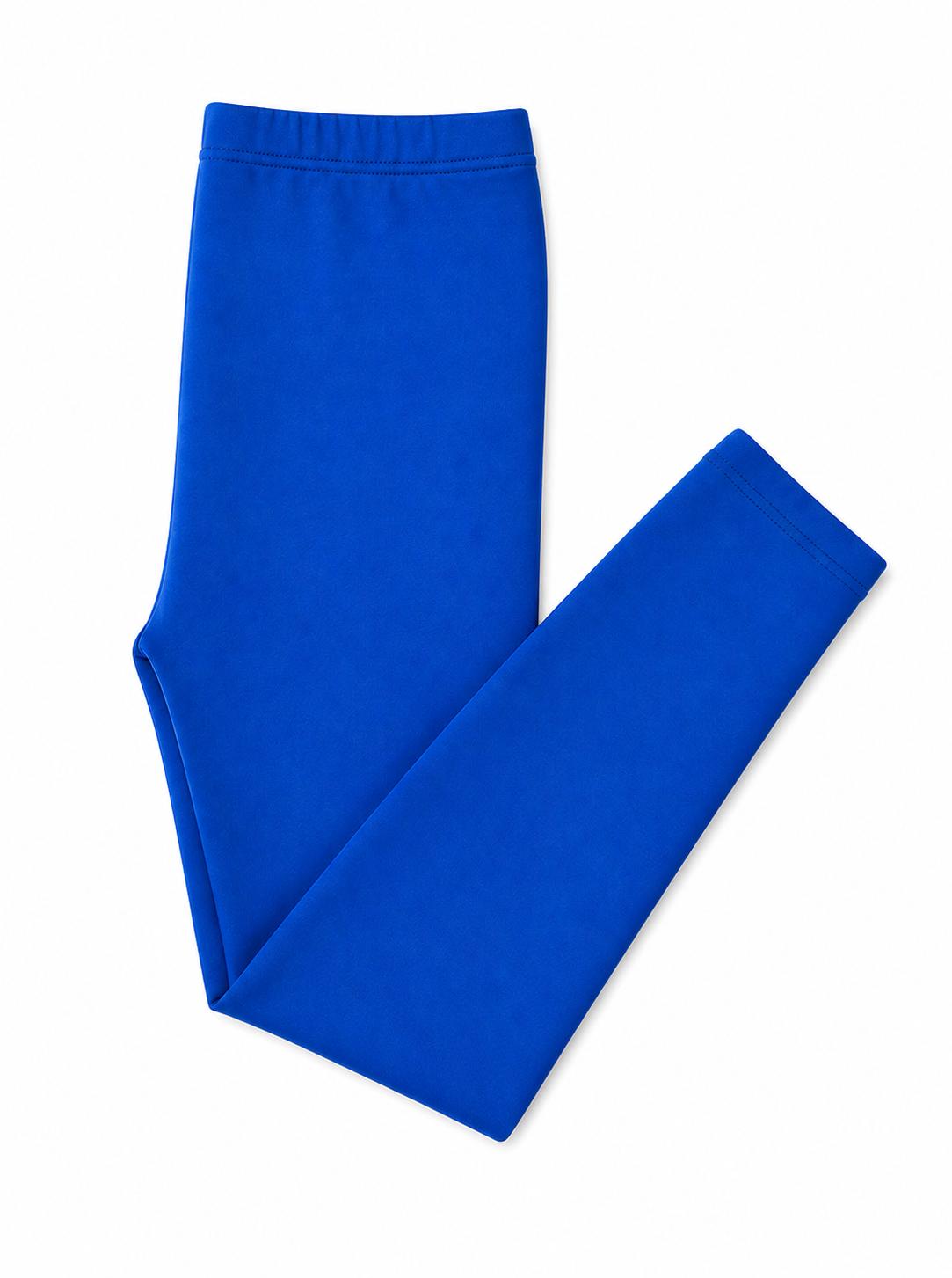 Mila & Rose vibrant royal blue organic cotton baby leggings
