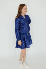 Royal Blue Sequin Jacket For Girls Mila And Rose Deluxe Mila & Rose ® Everetts Place: Online Boutique