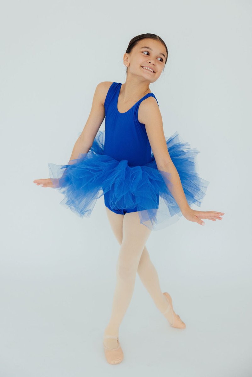 Mila & Rose ® Royal Blue Tank Tutu Leotard For Girls Ballet Dancewear - Everetts Place Boutique - 
