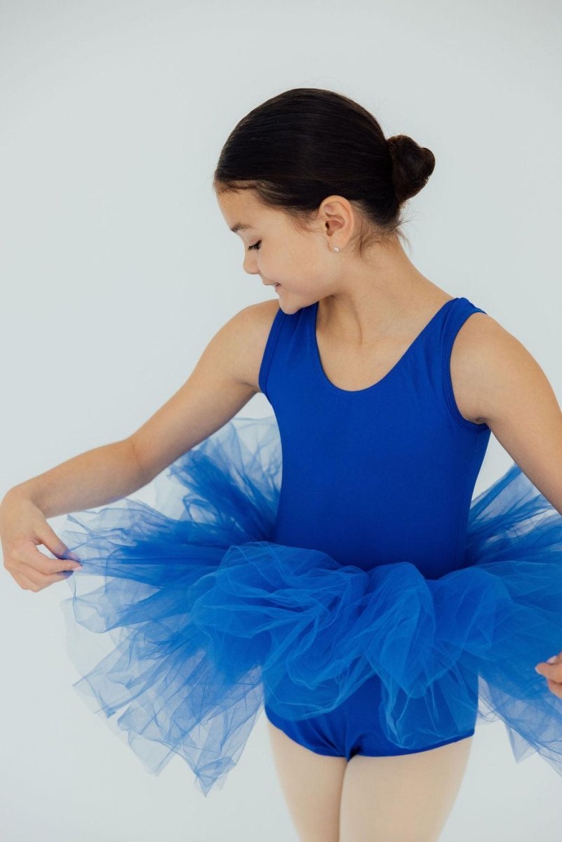 Mila & Rose ® Royal Blue Tank Tutu Leotard For Girls Ballet Dancewear - Everetts Place Boutique - 